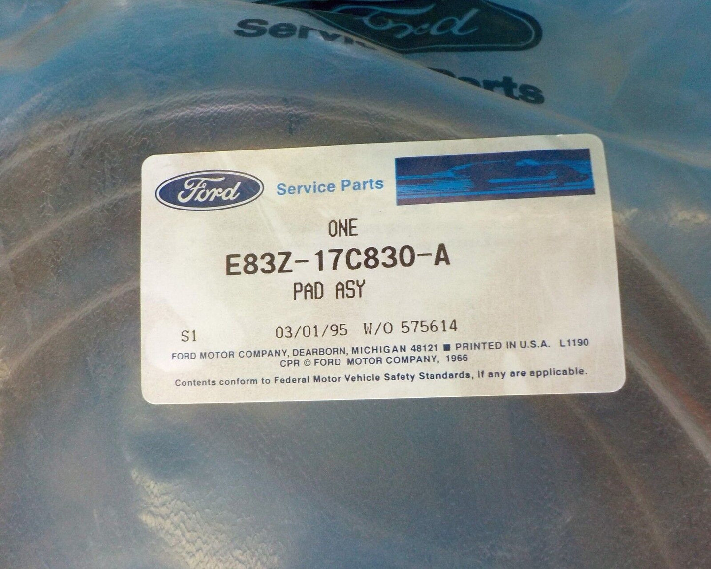 1989 1991 FORD TEMPO MERCURY TOPAZ REAR BUMPER MOLDING E83Z-17C830 - OEM