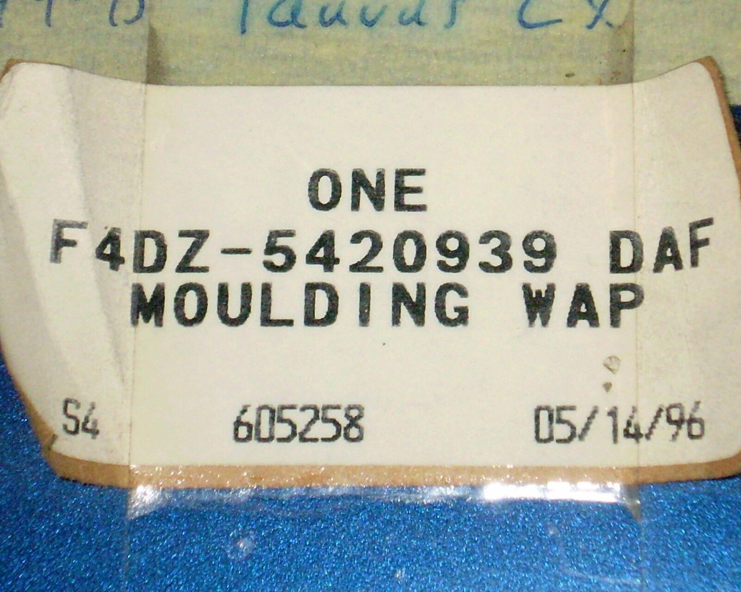 1992 1995 Ford Taurus Left-Hand Door Cladding Molding Trim, O.E.M.-NEW-N.O.S.