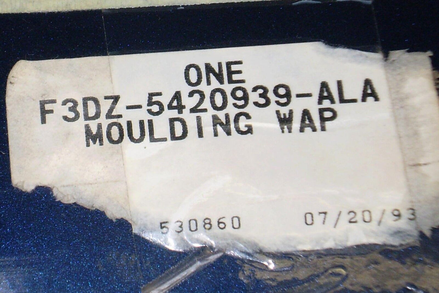 1992 1995 Ford Taurus LX LH Front Door Cladding Molding Trim O.E.M.-NEW-N.O.S.