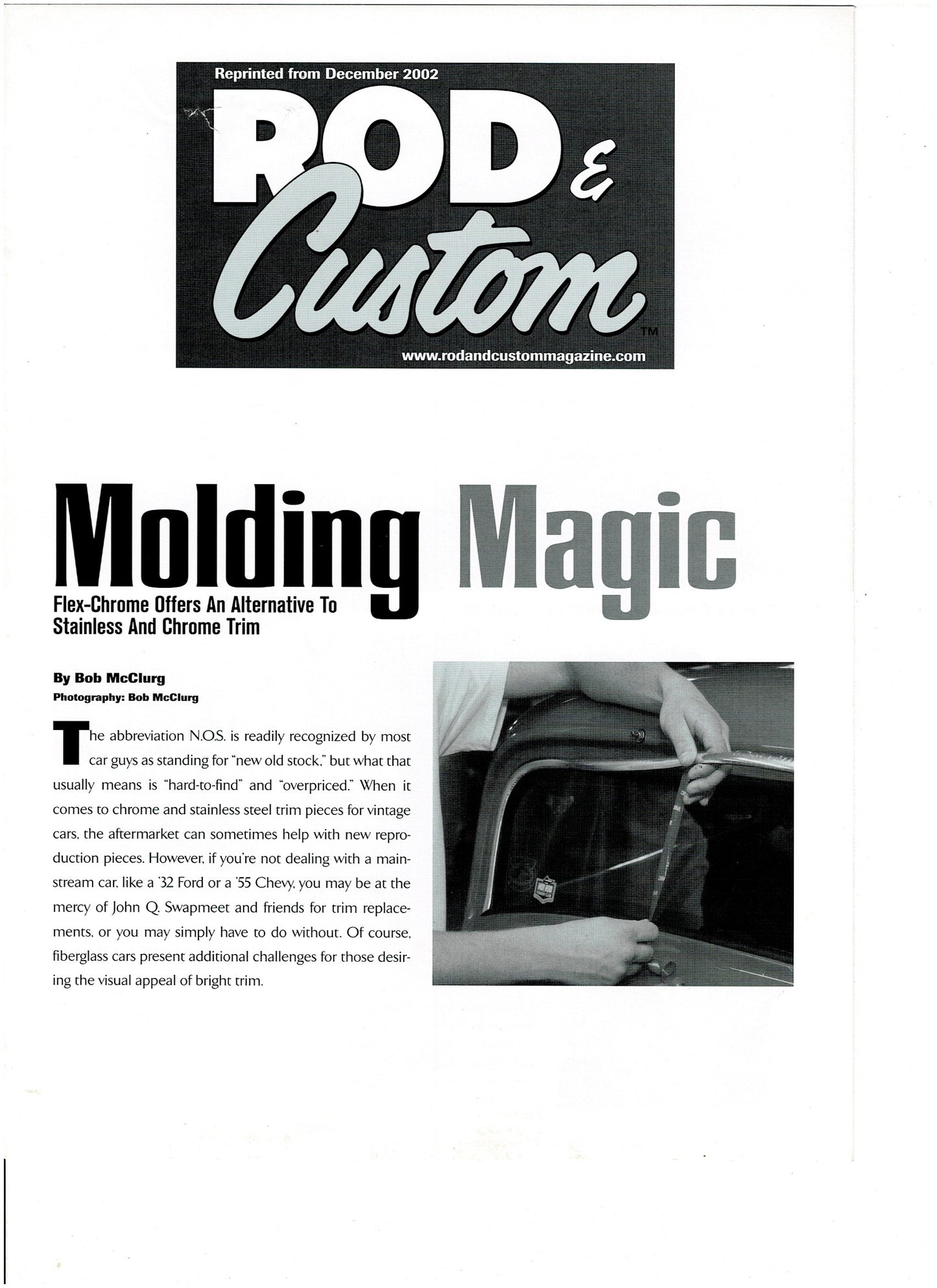 Flex Chrome Flexible Chrome Trim HR090C Hot Rod Rat Rod Muscle Car Custom