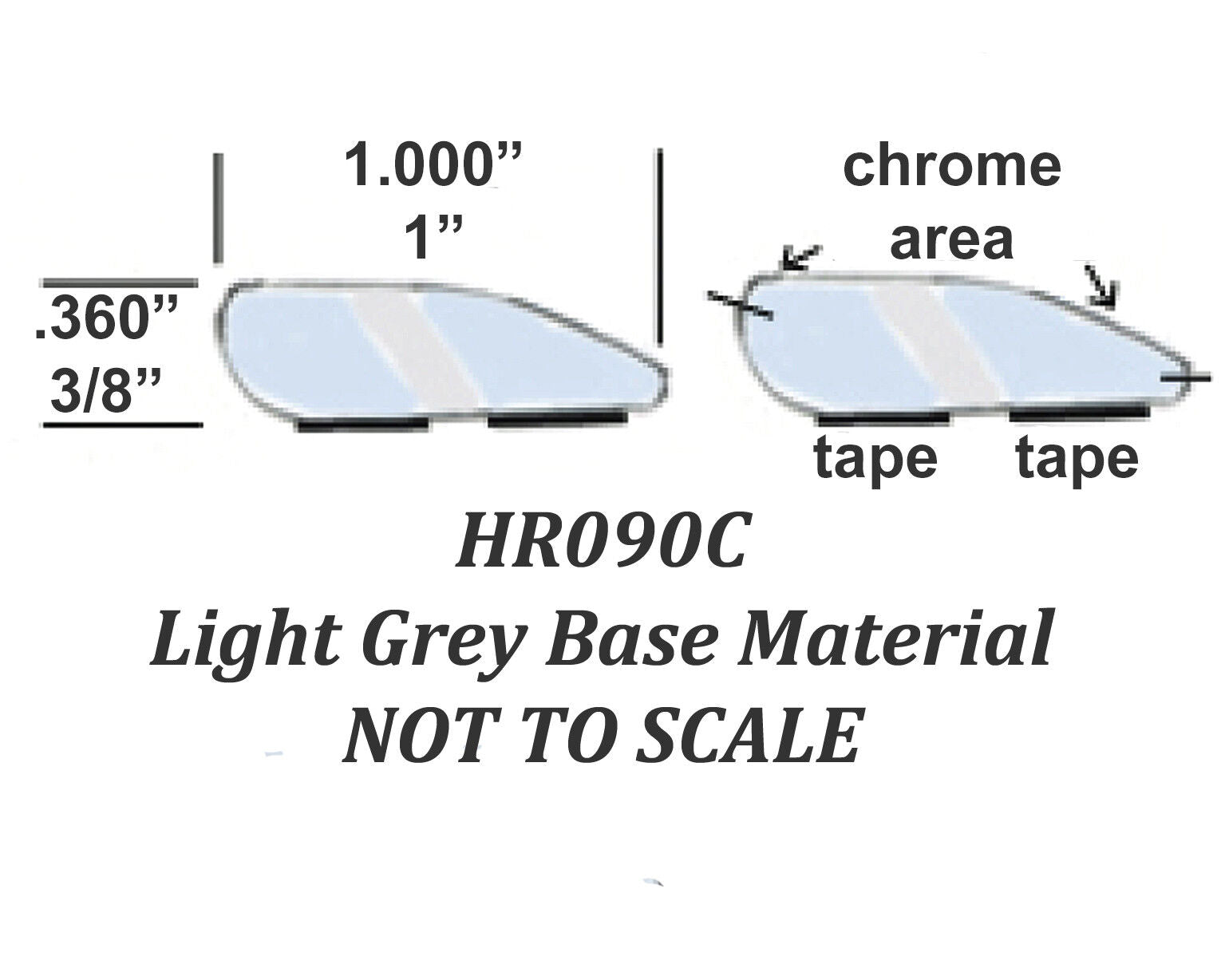 Flex Chrome Flexible Chrome Trim HR090C Hot Rod Rat Rod Muscle Car Cus ...