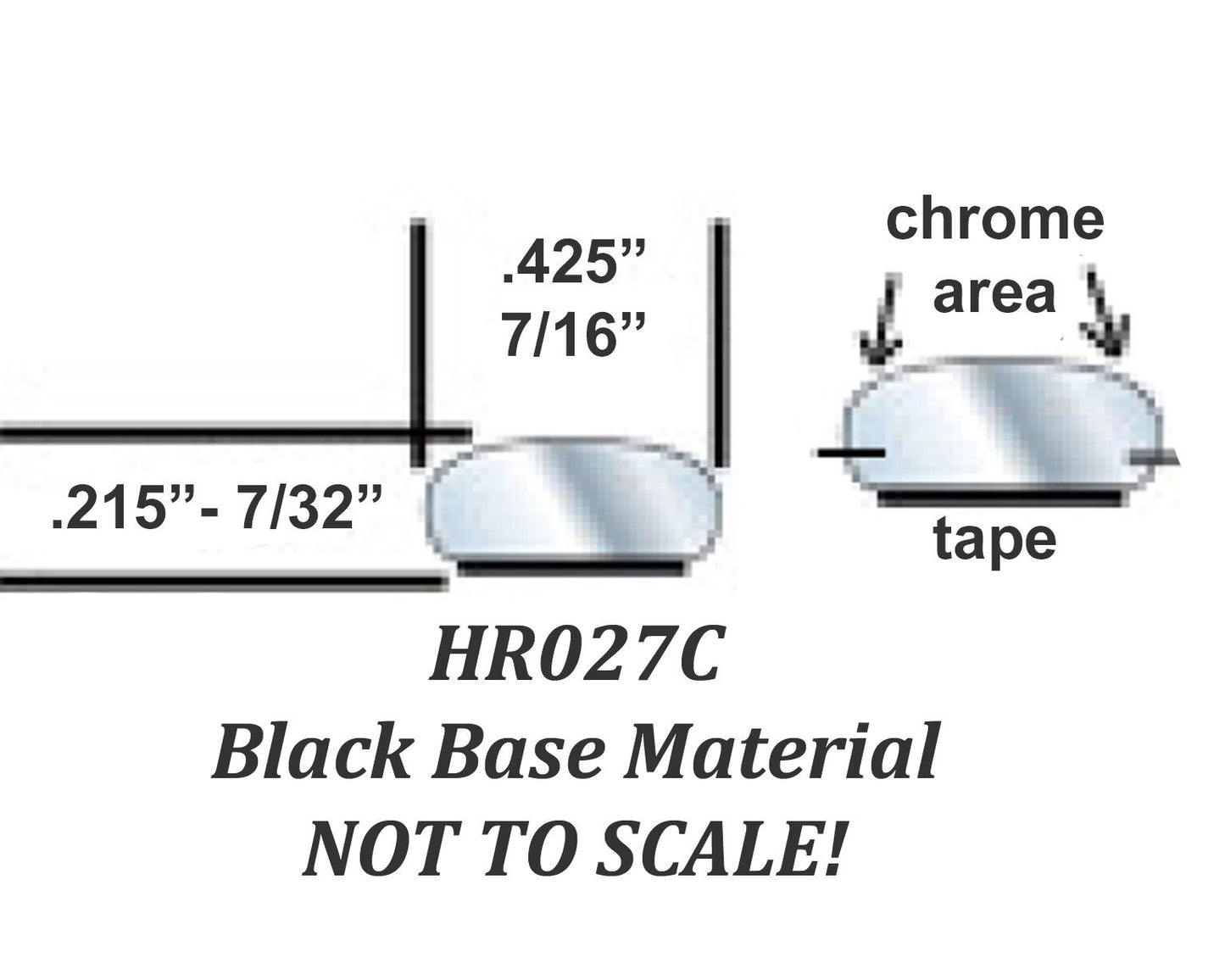 Flex Chrome Flexible Chrome Trim HR027C Hot Rod Rat Rod Muscle Car Custom